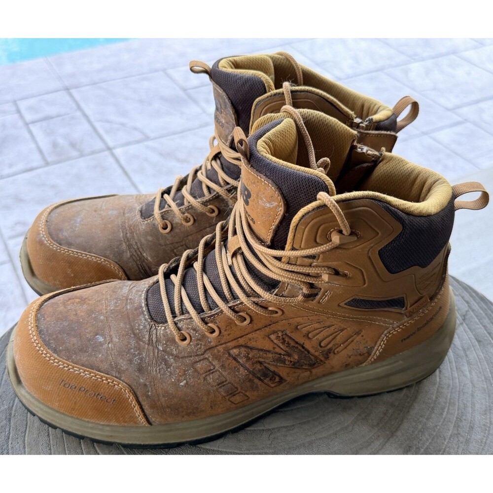 New Balance Men 13 2E Work Boot Wheat Calibre 6" Composite Toe Industrial Safety